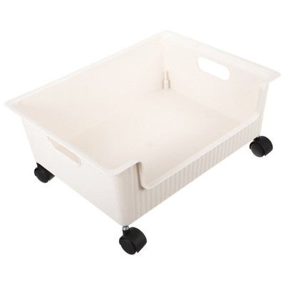  Dorm Room Essentials Storage Cart Box with Pulleys Book Case Student