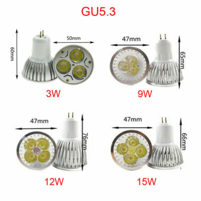 E27 E14 GU10 MR16 LED Spotlight Bulbs 3W 4W 5W 6W 9W 12W 15W SMD/COB Light Lamp 