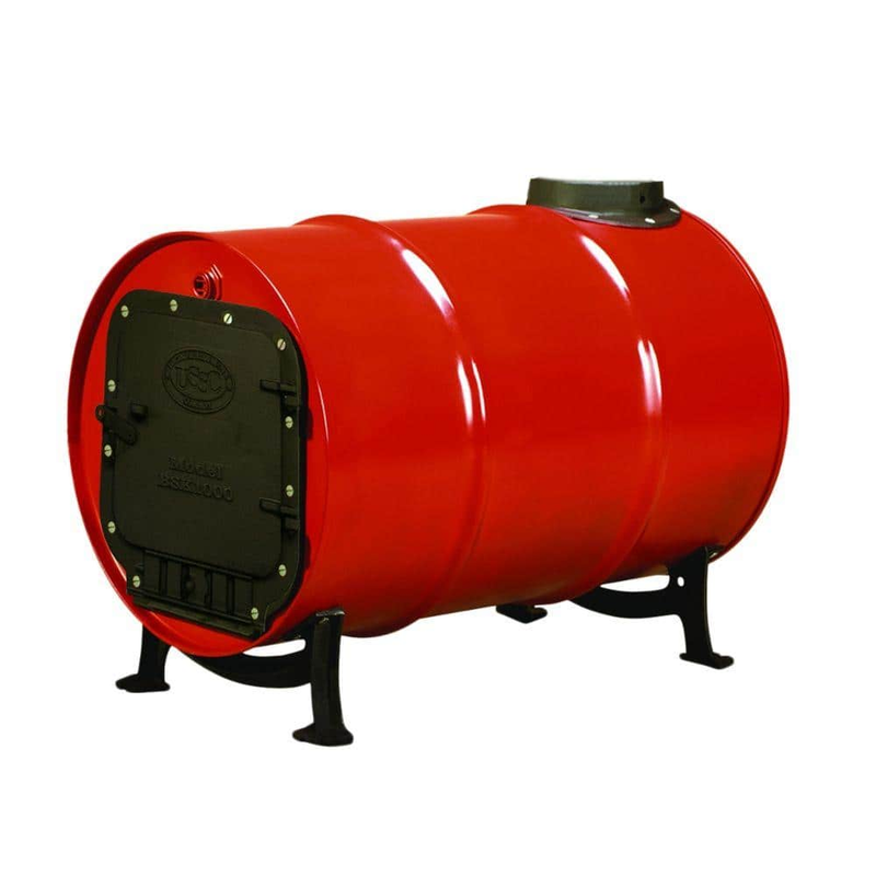 Iron Barrel Stove Kit Cast Convert 30/55 Gal Drum into Wood Stove Heating Fire