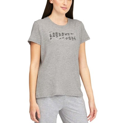 

Футболка Puma Rebel с круглым вырезом и короткими рукавами, женская, размер , спортивная, повседневная, Grey