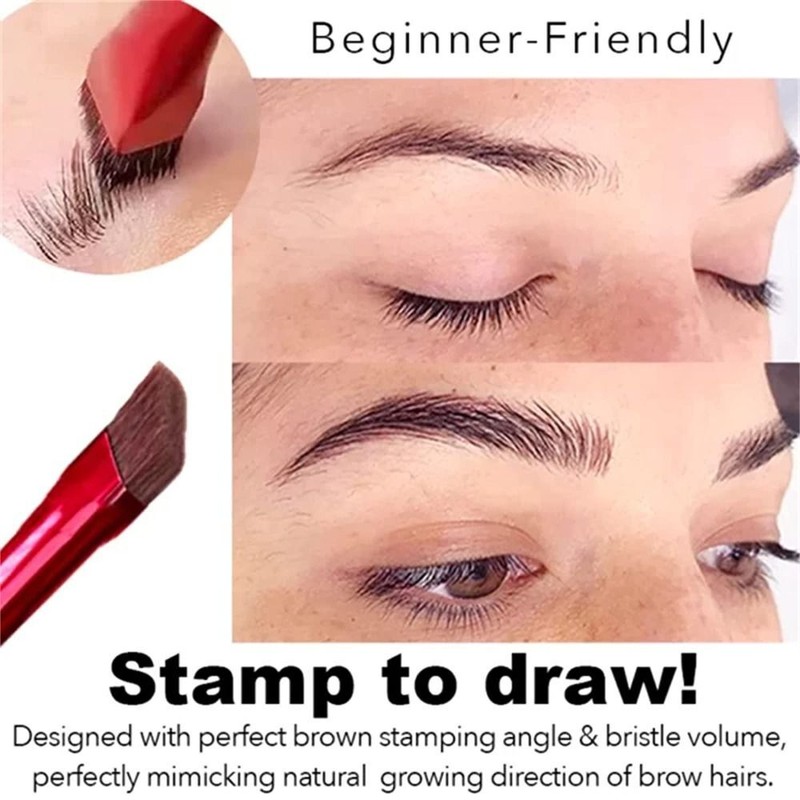 Angled Eyebrow Brush 4D Hair Stroke Ultra-Thin Brow Brush  display picture 1