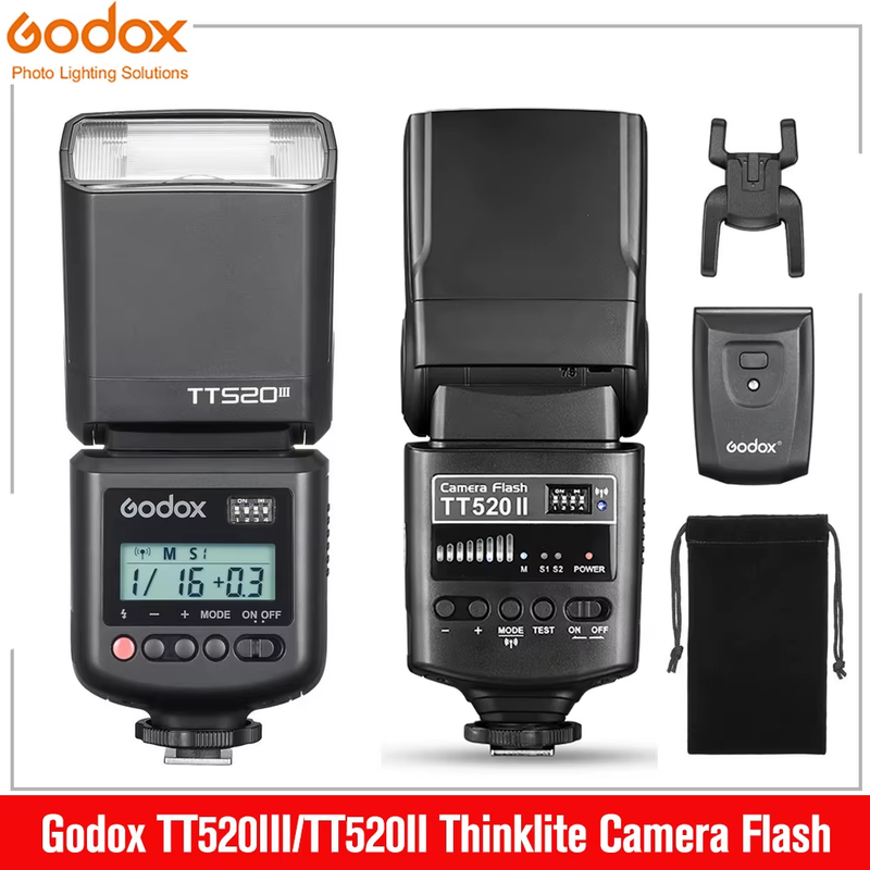 Godox TT520III TT520II Camera Flash with Build-in 433MHz Wireless Signal for Can