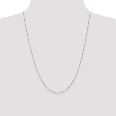 Pre-owned Superdealsforeverything Real 14kt White Gold 24 Inch .6mm Round Snake With Lobster Clasp Chain; 24 Inch