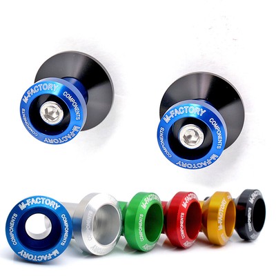 SPMF Blue Racing Swing Arm Spools 8mm For GSX-S750 GSX-S1000 F 18 19 20 21 22 23