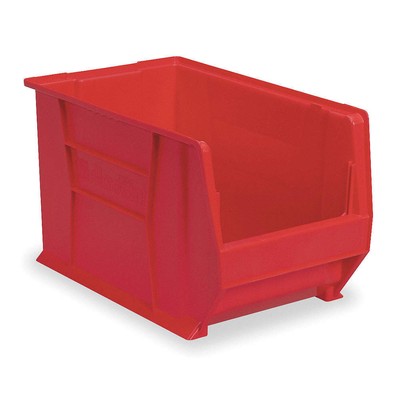 AKRO-MILS 30283RED Super Size Bin,Red,Plastic,12 in 3AJ53