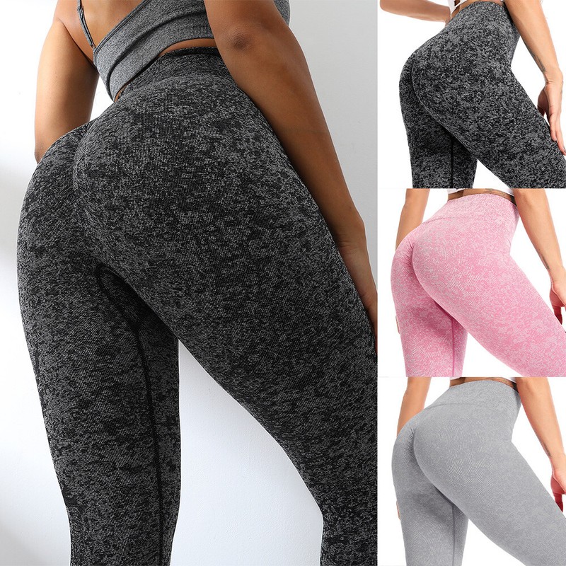 Women Push Up Yoga Pants Leggings High Waist Anti-Cellulite TikTok Gym Trousers