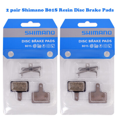 2 pair Shimano B01S Resin Disc Brake Pads For M315 M355 M395 M465 Acera Alivio