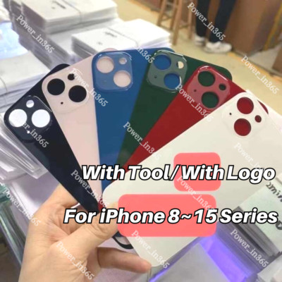 Replacement Rear Back Glass Big Hole For iPhone 15 14 13 12 11 Pro XR XS X 8 Lot