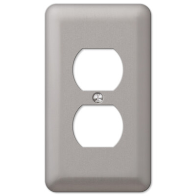 Devon Switch Plate Brushed Nickel Wallplate Outlet Cover Toggle Duplex Rocker