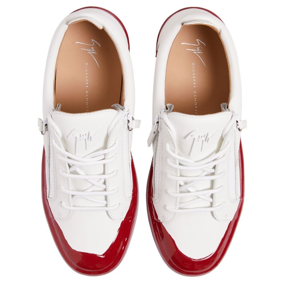 Pre-owned Giuseppe Zanotti Sneakers - Red Frankie Match - Brand W/box - 7 Day Returns