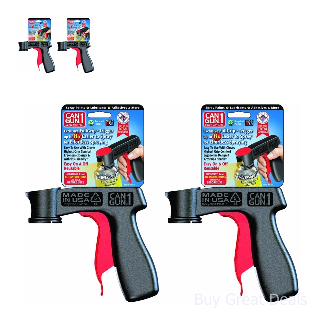 2 Pack Spray Can Gun Tool Aerosol Paint First Full Grip Ez Pull Trigger Comfort eBay