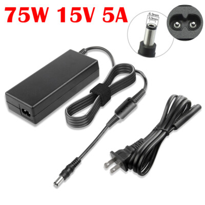 75W 15V 5A AC Power Adapter Laptop Charger For Toshiba Satellite A10 A15 A50 A55