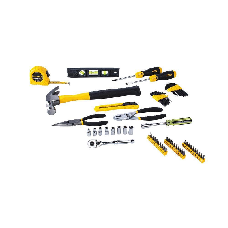 NEW Durable Stanley Assortment Home Tool Kit 65-PIECES for Household Projects 