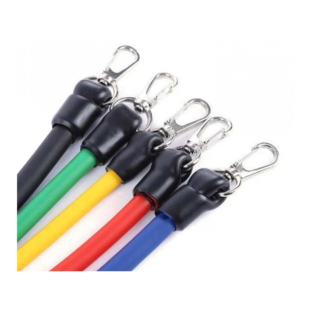 Widerstandsbänder Fitnessbänder 11tlg Gymnastikband Resistance Expander Set Yoga
