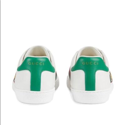 Pre-owned Gucci New Ace Disney Donald Duck Sneakers In Black