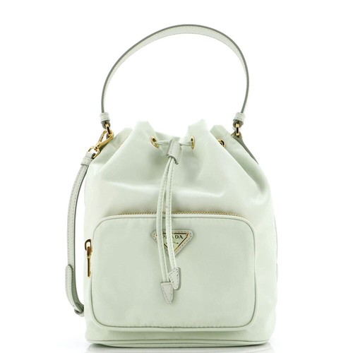 Prada Duet Re-Nylon Shoulder Bag Alabaster Pink | eBay
