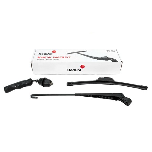 Universal Manual Windshield Wiper Blade Kit (Hand Operated)