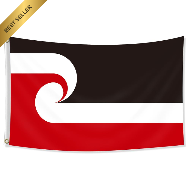 Large Maori Flag, Big Maori 150D National Outdoor Banner 3×5 Feet Decor Garden w