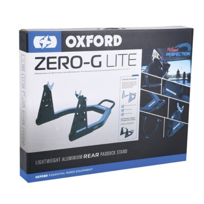 OXFORD ZERO -G LITE ALLOY MOTORBIKE PADDOCK STAND REAR WHEEL BLACK