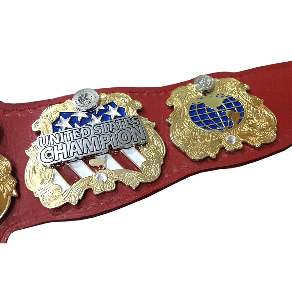 IWGP US World Heavyweight Championship Wrestling Replica Belt 2MM/4MM - Picture 4 of 5