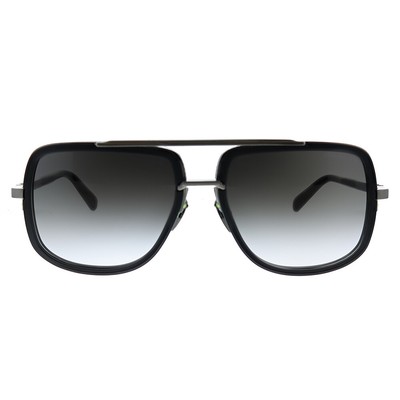 Pre-owned Dita Mach-one Dt Drx-2030 E-blk-slv Black Silver Metal Sunglasses Grey Lens