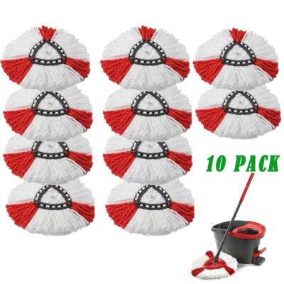 10 Wischbezug für Vileda Turbo Wischmop 360 Easy Wring Clean Moppkopf Ersatzkopf
