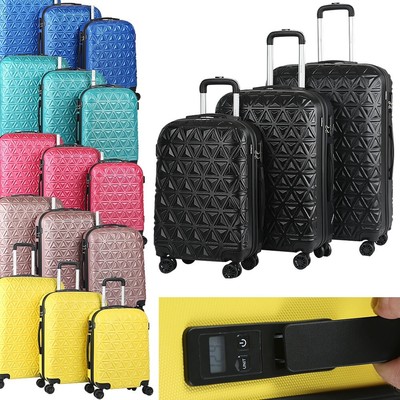 Go2Travel 3tlg. Hartschalenkoffer Bordgepäck Handgepäck Trolley Rollkoffer ⭕⭕⭕⭕⭕