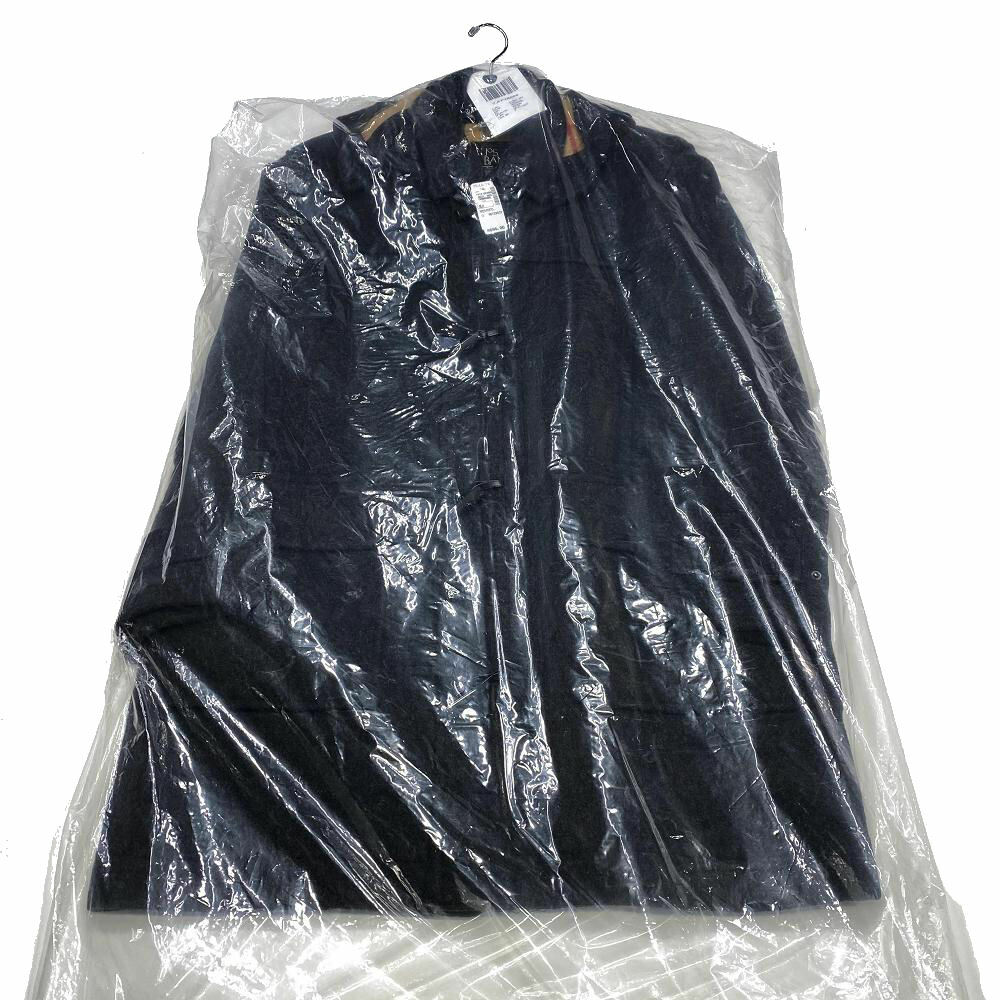 Pre-owned Jos. A. Bank Jos A Bank Wool Duffle Coat Xl Charcoal Work Dress Plaid Warm Mens $695 In Gray