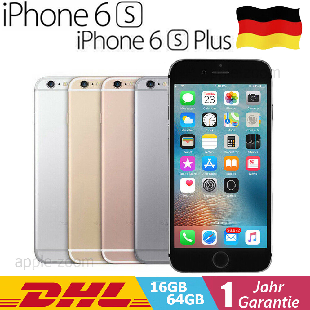 Neu Apple iPhone 6S PLUS / 6S  64GB 16GB Ohne Simlock Smartphone