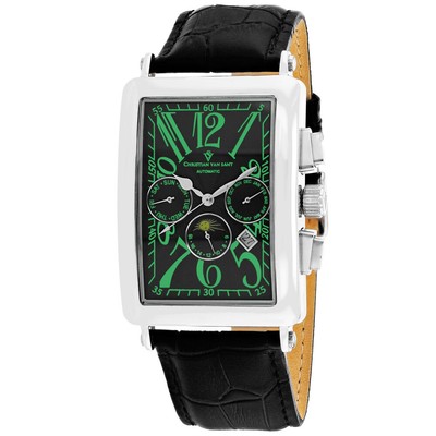 Pre-owned Christian Van Sant Mens Prodigy Black Dial Watch - Cv9136