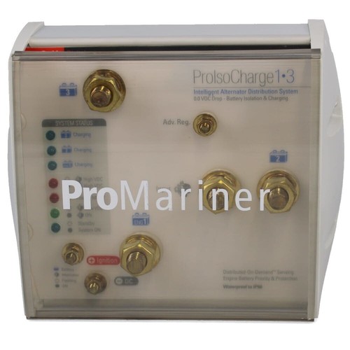 ProMariner Boat Battery Isolator 23246 | Pro-Iso 100A 3 Bank
