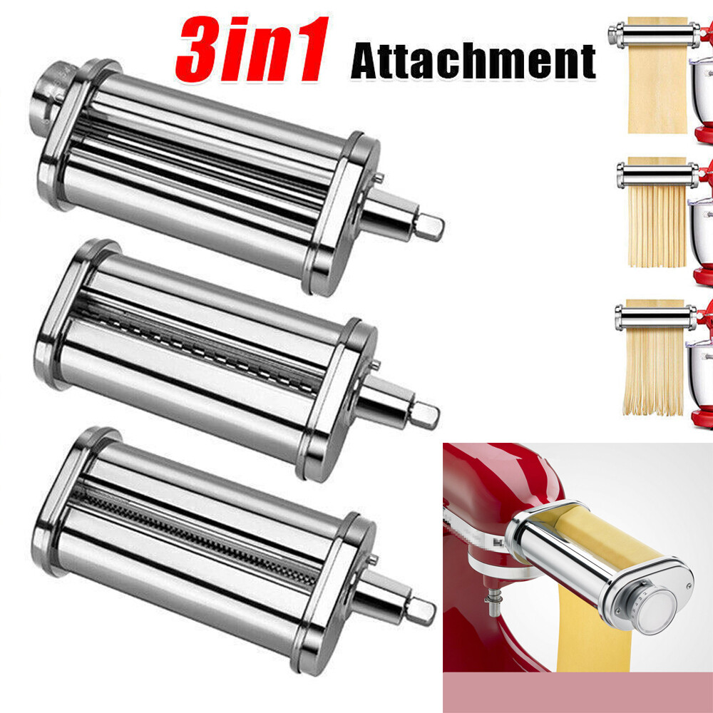 3 IN 1 Pasta Roller Attachment - Pasta Roller Fettuccine/Spaghetti Cutter