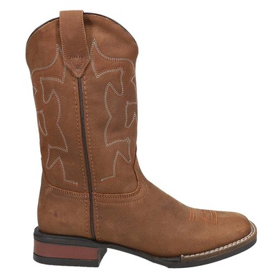 

Roper Cow Hide Crazy Horse Round Toe Cowboy Youth Boys Brown Casual Boots 09-11, Коричневый, Roper Cow Hide Crazy Horse Round Toe Cowboy Youth
