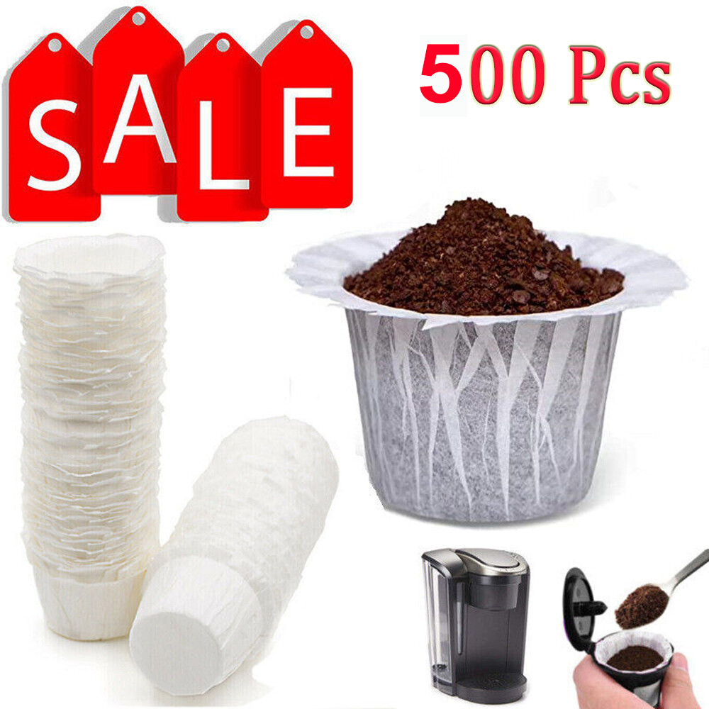 Disposable Coffee Paper Filters 100-500pcs K Cup for Keurig Brewers Single Serve