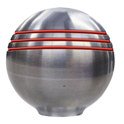 SCHMITT MARINE THROTTLE KNOB RED 1-7/8'' GROOVED