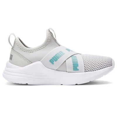 

Puma Wired Run Slip On Sneaker Молодежные мальчики Серые кроссовки Повседневная обувь 383733-05, Grey, Puma Wired Run Slip On Sneaker Youth