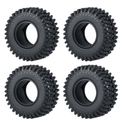4PCS 1:24 1.0'' 50/54mm Wheel Tires for RC Axial SCX24 90081 AXI00001/2 C10 B-17