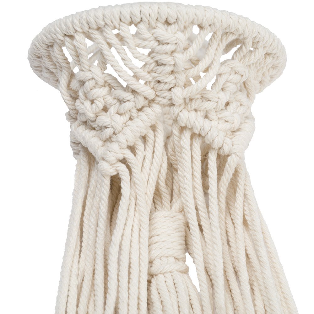 Mkono 2 Pack Mini Macrame Air Plant Holder Boho Tillandsia Hanger Modern