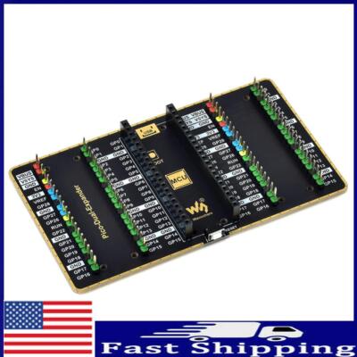 USB Power Dual GPIO Expander Board for Raspberry Pi PICO Two Sets of Male Header