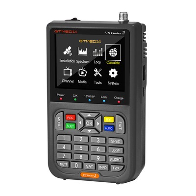 GTMedia V8 Satfinder DVB-S/S2/S2X FTA Digital Satellite Finder Signal Meter HDTV