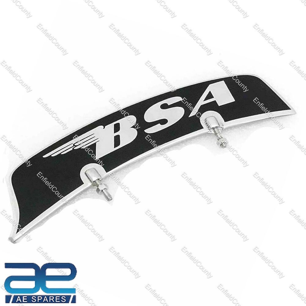 Front Mudguard Number Plate Brass Chrome For BSA Motorcycles 