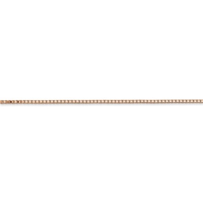 Pre-owned Superdealsforeverything Real 14kt Rose Gold 20 Inch 1.10mm Box Link With Lobster Clasp Chain; 20 Inch In Pink