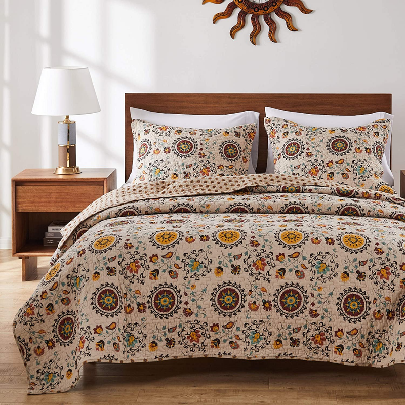 Greenland Home 3-Piece Andorra Quilt Set, Full/Queen (3 Piec