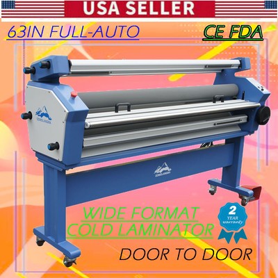 63'' Full-auto Wide Format Cold Laminator with Heat Assisted CE FDA with Trimmer