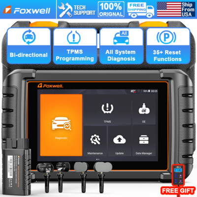 Foxwell NT809TS Bidirectional Auto OBD2 Scanner Diagnostic Scan Tool Full TPMS