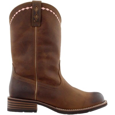 

Женские коричневые повседневные ботинки Ariat Unbridled Round Toe Cowboy 10015374, Коричневый, Ariat Unbridled Round Toe Cowboy