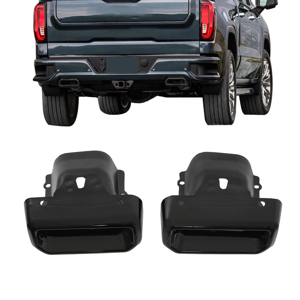 LABLT Left & Right Black Exhaust Bezels For 2019-2023 Chevy