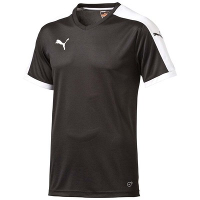 Puma Pitch V Neck Short Sleeve Soccer JerseyYouth Boys Black 702070-03