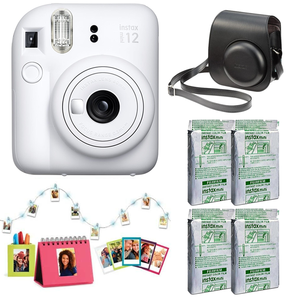 Fujifilm Instax Mini 12 Instant Camera w/ Case, Accessories Bundle
