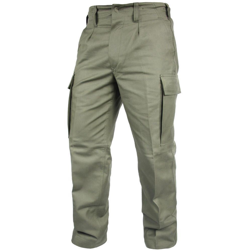 Genuine GERMAN ARMY ISSUE MOLESKIN OD PANTS field combat BW